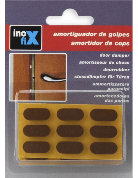 Amortisseurs de chocs adhésifs marron x18 - INOFIX