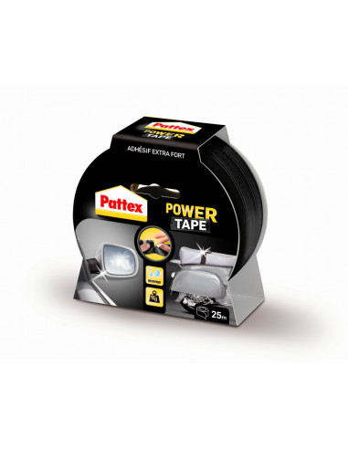 Adhesif Power 5x25m Noir Goulotte - PATTEX