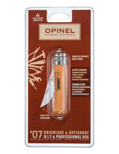 Couteau Opinel Blister N°7 Carbone - OPINEL