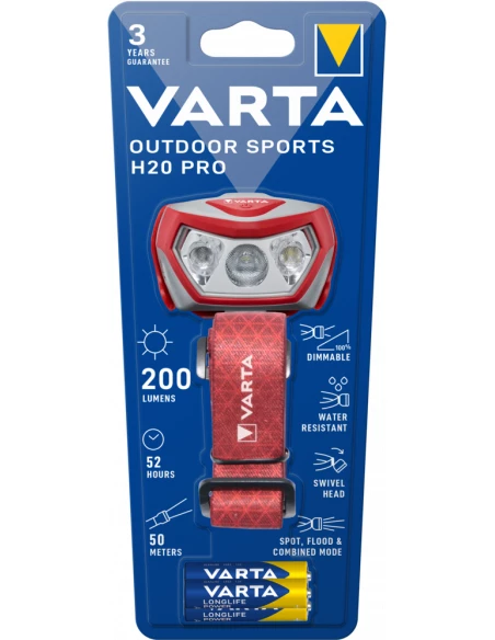 Lampe De Poche H20 Pro Varta Pour Sports Extérieurs