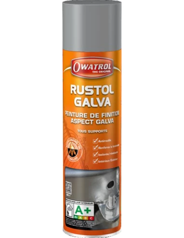 Peinture de finition galva antirouille aérosol 300ml - OWATROL
