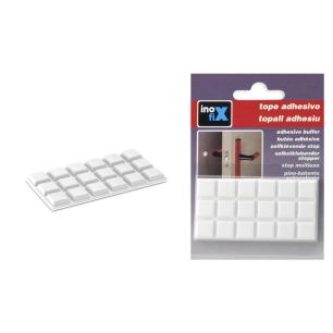 Butée de protection adhésive blanche x18 - INOFIX