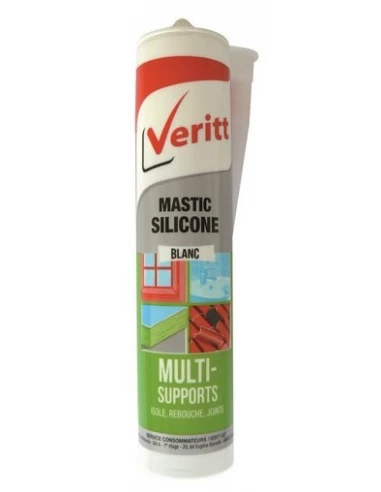 Mastic silicone 280 Ml blanc - VERITT