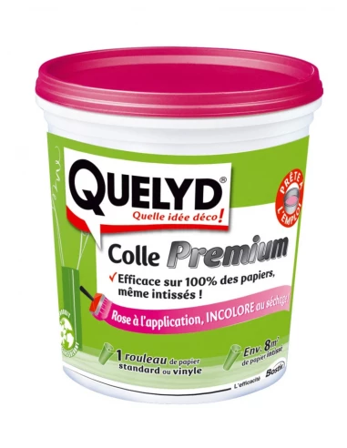 Colle tout papier peint premium 1kg rose en pâte - QUELYD