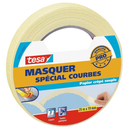 Masquer - Protection Courbes 25mx19mm - TESA