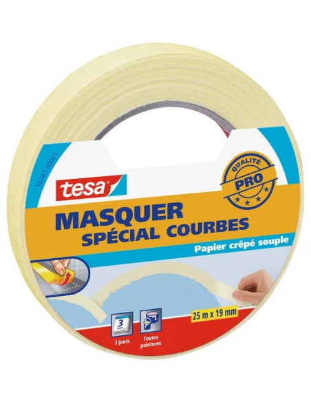 Masquer - Protection Courbes 25mx19mm - TESA
