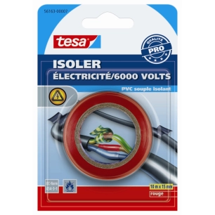 Isoler - Electrique Rouge 15mmx10ml - TESA
