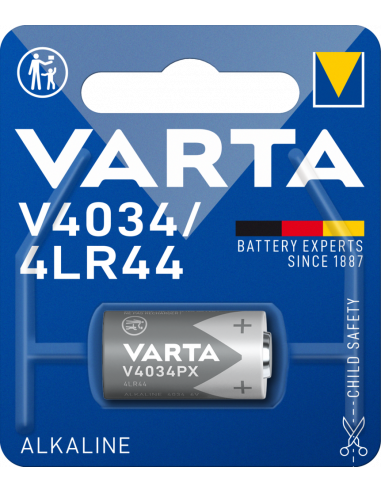Pila Varta Alkaline V4034px / 4lr44 6v (EMBALLAGE 1 Unit) Ø13x25,2mm