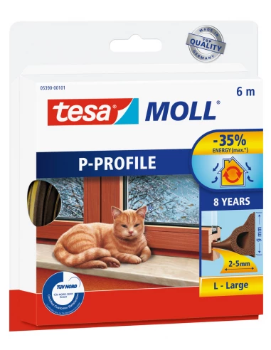 Calfeutrer - Joint Portes Fenêtres Joints P Brun 6mx9mmx5.5mm - TESA