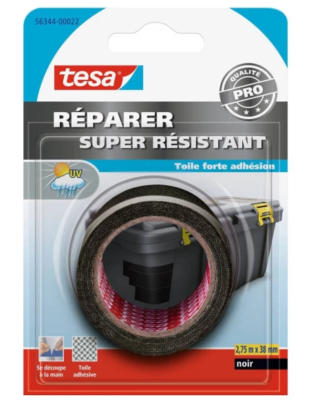 Réparer - Super Résistant 2.75mx38mm Noir sous Blister - TESA