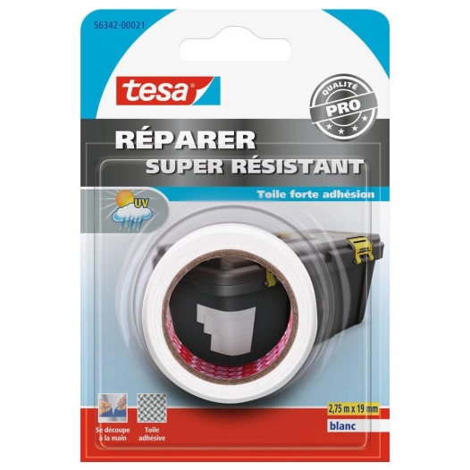 Réparer - Ruban Super Résistant 2,75mx19mm Blanc sous blister - TESA
