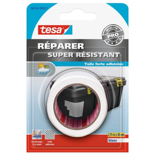Réparer - Super Résistant 2.75mx38mm Blanc sous Blister - TESA