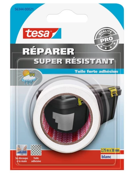 Réparer - Super Résistant 2.75mx38mm Blanc sous Blister - TESA