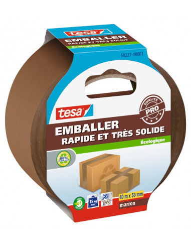 Ruban adhésif Premium emballer fermer carton brun 40mx50mm