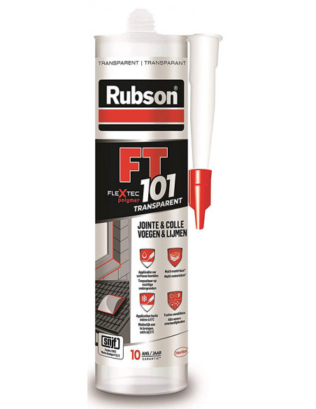 Mastic FT101 Transparent Adhérence multi-matériaux, élasticité durable - Henkel