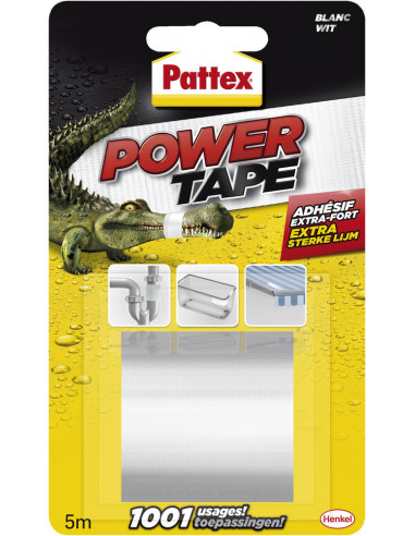 Adhesif Power Tape 5x5m Blanc - PATTEX - 4015000423878 -  - 301629