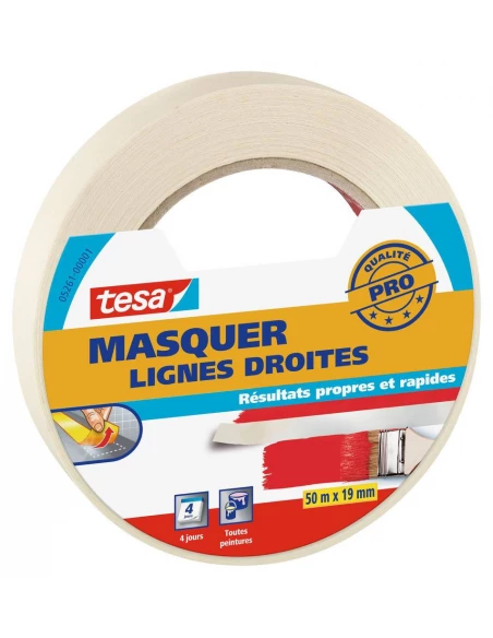 Masquer - Lignes Droites 50mx19mm - TESA