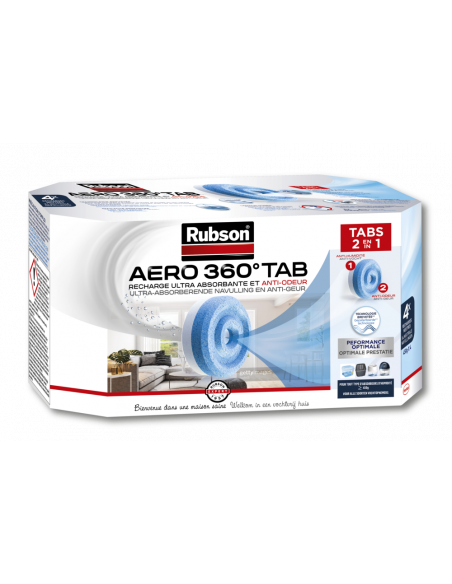Recharge Aero 360° Pack 4 Tabs - RUBSON
