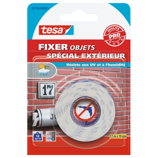 Fixer - Objets Spécial Extérieur 1,5mx19mm - TESA