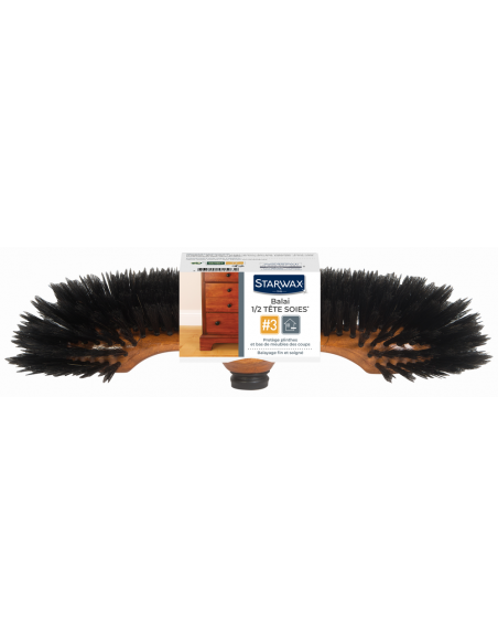 Balai 1/2tete 90%Soie Sol Interieur - STARWAX COLLECTION