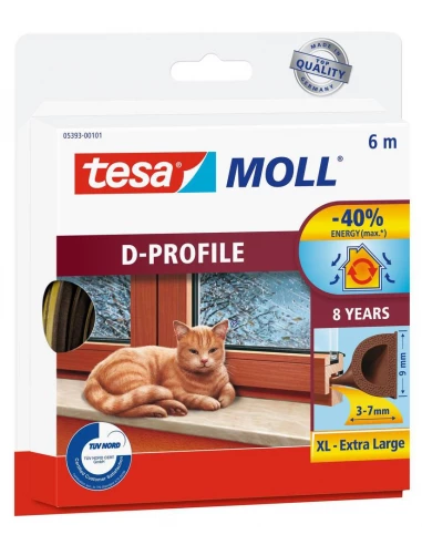 Calfeutrer - Joint D Portes&Fenêtres Espaces Iimportants Brun 6mx9mmx8mm - TESA