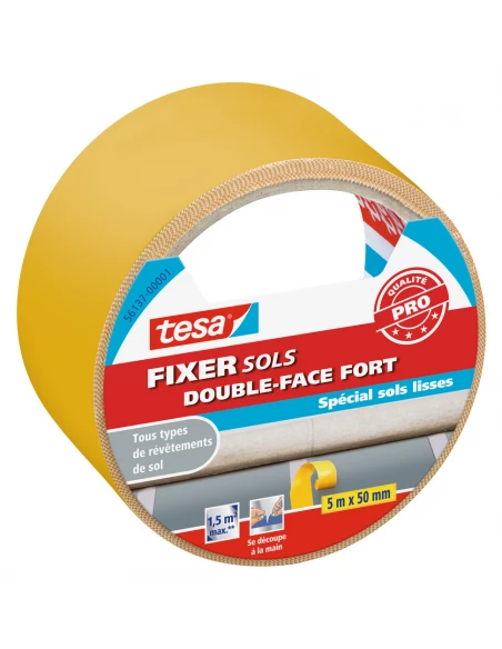 Fixer Sols - Double Face Fort 50mmx5m - TESA