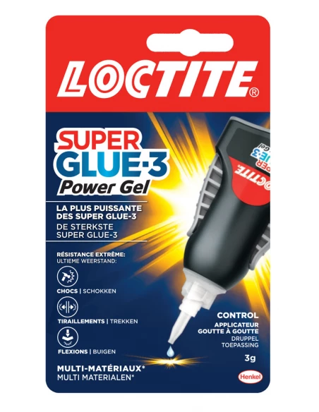 Superglue-3 Power Gel Control 3gr - LOCTITE