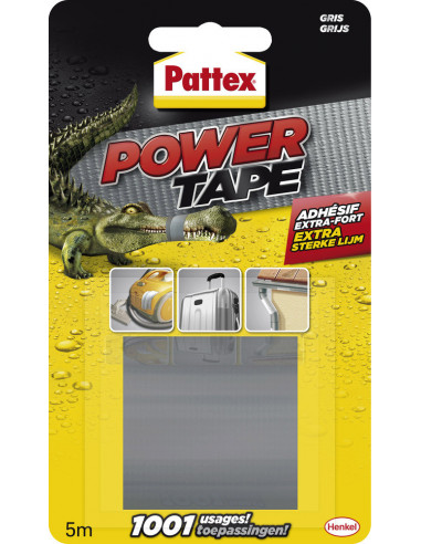 Adhesif Power Tape 5x5m Gris - PATTEX - 4015000423960 -  - 301627