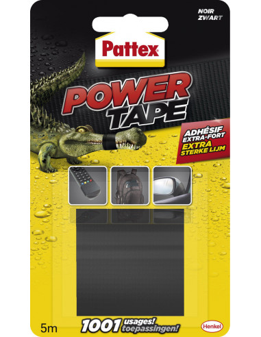Adhesif Power Tape 5x5m Noir - PATTEX