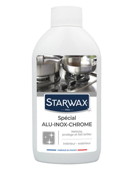 Nettoyant Alu Inox Chrome 250ml - STARWAX