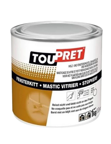 TOUPRET Mastic Vitrier_1kg_blanc - TOUPRET