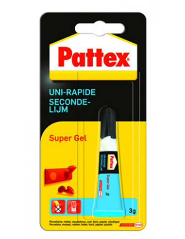 Pattex Uni-Rapide Supergel Tube 3gr - PATTEX