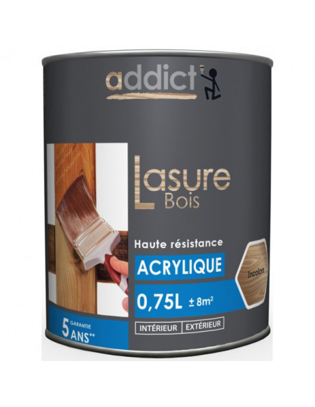 Lasure acrylique 0.75l chene clair - ADDICT