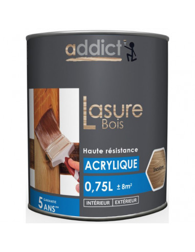Lasure acrylique 0.75 litre chene - ADDICT