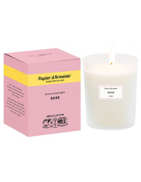 Bougie Rose 220g - PAPIER D'ARMENIE
