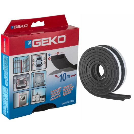 GEKO Joint mousse serrurerie_15mmx10mmx10m_noir - GEKO