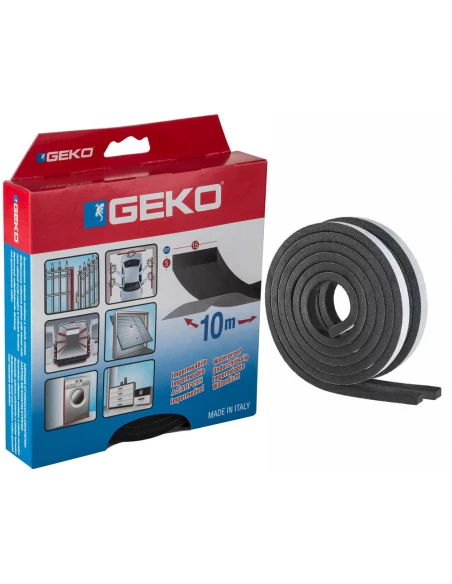 GEKO Joint mousse serrurerie_15mmx10mmx10m_noir - GEKO