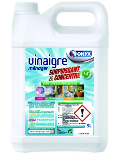 Vinaigre D'alcool ménager 14° Bidon 5 litres - ONYX