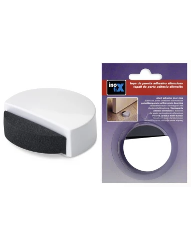 6 Butee Adhesive Silencieuse Blanche (BLISTER) Inofix