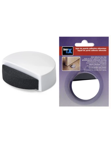 6 Butee Adhesive Silencieuse Blanche (BLISTER) Inofix