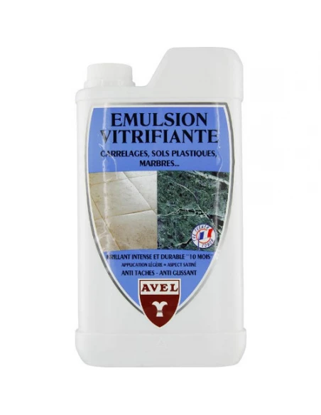 Emulsion Vitrificateur Sol Plastifié et Carrelage 1 litre - AVEL