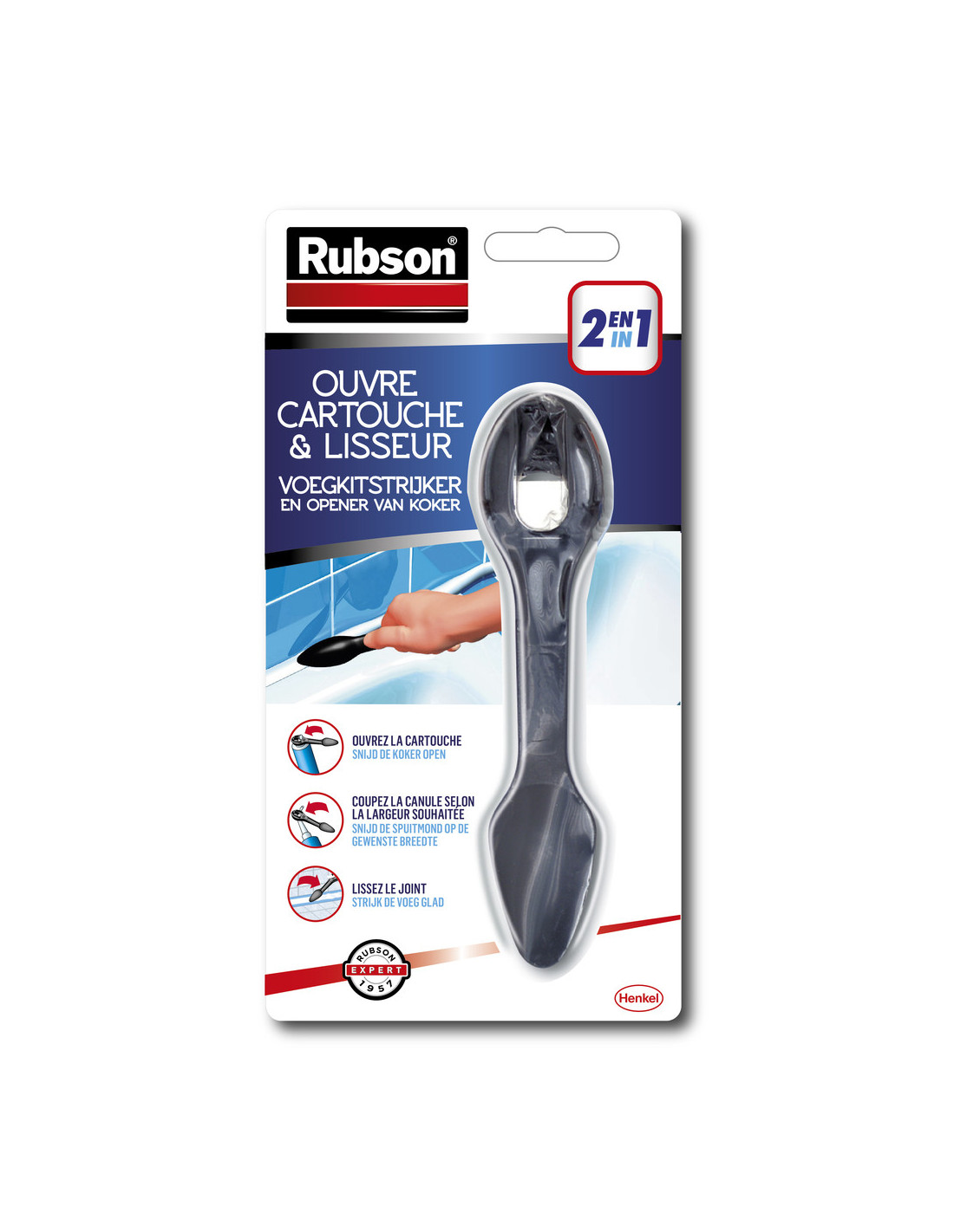Easy Service Cutter Et Lisseur pour silicone - RUBSON - 301729