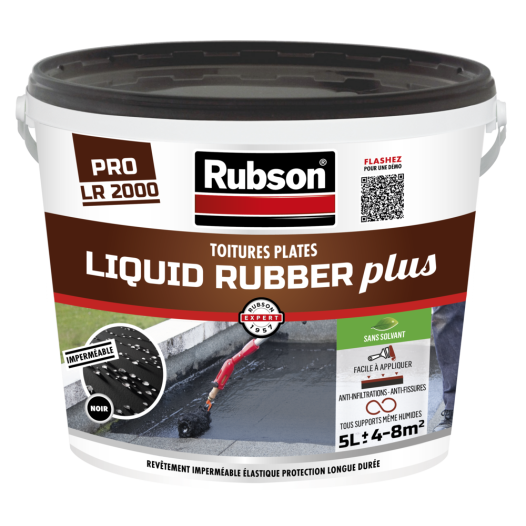 Liquid Rubber Plus Noir 5l - RUBSON