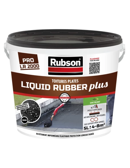 Liquid Rubber Plus Noir 5l - RUBSON