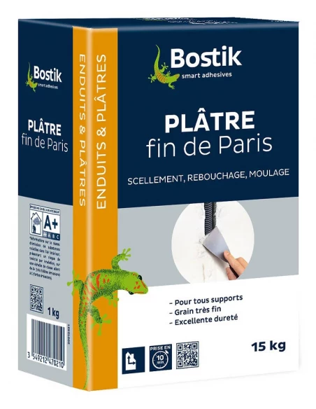 Plâtre fin 15kg - BOSTIK