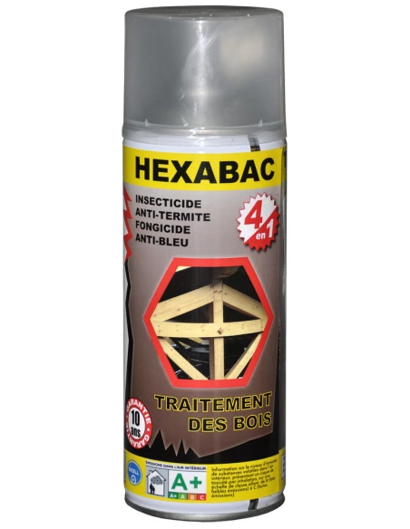 Traitment bois Multi-usages 400 Ml aérosol - HEXABAC