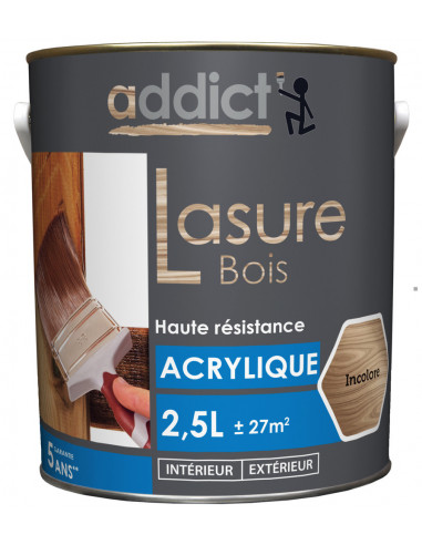 Lasure acrylique 2.5 litres chene - ADDICT