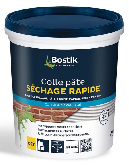 Colle Pate Sechage Rapide Pot 1,5k - BOSTIK
