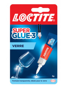 Super glue 3 spécial verre Tube 3 g