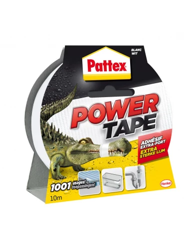 Adhesif Power Tape 5x10m Blanc - PATTEX